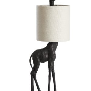 Light & Living tafellamp GIRAFFE – zwart – 28x20x68cm