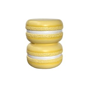 Leitmotiv poef Macaron – geel – Ø38cm Leitmotiv poef Macaron – geel – Ø38cm