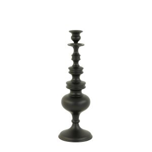 Light & Living kandelaar Lizet – zwart – Ø13cm Light & Living kandelaar Lizet – zwart – Ø13cm