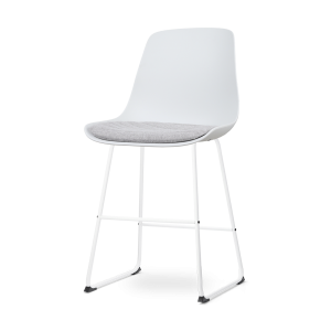 Nolon Nino-Liv Barkruk Wit – Lichtgrijs Kussen – Wit Frame – 65cm Nolon Nino-Liv Barkruk Wit – Lichtgrijs Kussen – Wit Frame – 65cm