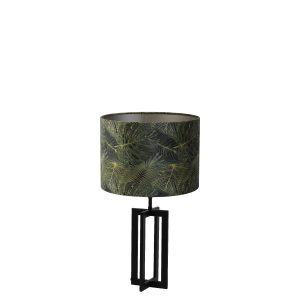 Light & Living tafellamp Mace/Amazone – zwart, donkergroen – 30x30x56c Light & Living tafellamp Mace/Amazone – zwart, donkergroen – 30x30x56c