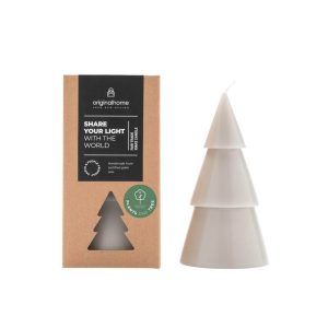 Originalhome dennenboom kaars – lichtgrijs – L Originalhome dennenboom kaars – lichtgrijs – L