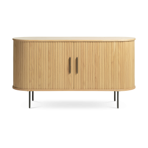 Olivine Lenn Sideboard Naturel – Hout – Schuifdeuren – B 140 cm Olivine Lenn Sideboard Naturel – Hout – Schuifdeuren – B 140 cm