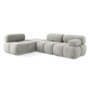 LaMiaSofa hoekbank links Sanremo – chenille stof – lichtgrijs – 285×19 LaMiaSofa hoekbank links Sanremo – chenille stof – lichtgrijs – 285×19