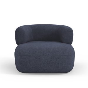 Micadoni Fauteuil Jenny boucle, donkerblauw – 88x90x73cm