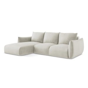 LaMiaSofa hoekbank links Savona – textuurstof – lichtbeige – 242x162x9 LaMiaSofa hoekbank links Savona – textuurstof – lichtbeige – 242x162x9