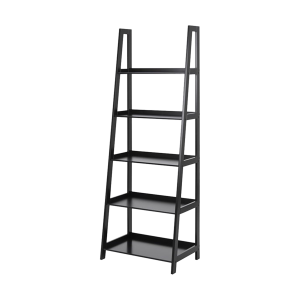 Lisomme Livia Houten Wandkast met 5 Planken – Zwart Lisomme Livia Houten Wandkast met 5 Planken – Zwart