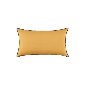 Madura Kussenovertrek Carlina oker en zwarte hommel 28×47 cm Madura Kussenovertrek Carlina oker en zwarte hommel 28×47 cm