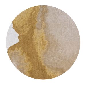 Ecorugs vloerkleed Sunset – geel – 240x240cm