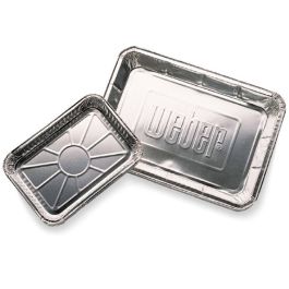 Weber Aluminium druipbakjes Groot, 10 stuks