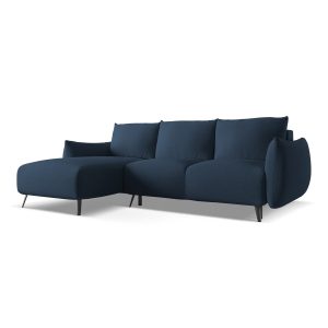 LaMiaSofa hoekbank links Genova – chenille stof – koningsblauw – 242×1 LaMiaSofa hoekbank links Genova – chenille stof – koningsblauw – 242×1