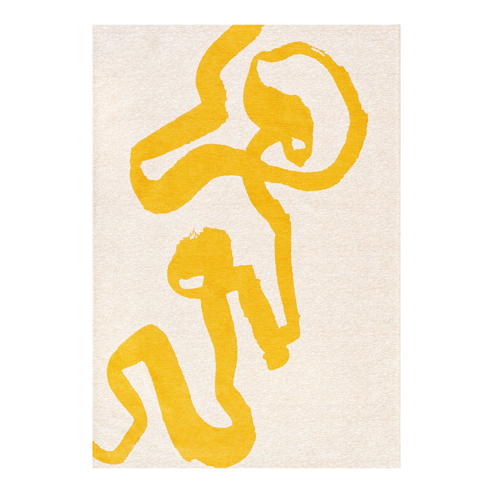 Ecorugs vloerkleed Pure Yellow - geel - 170x240cm