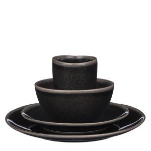 Mica Decorations Tabo Serviesset 4 Persoons – Zwart Mica Decorations Tabo Serviesset 4 Persoons – Zwart
