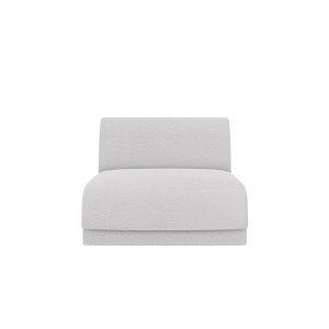 Micadoni Module Miley boucle lichtgrijs – 90x75x70cm