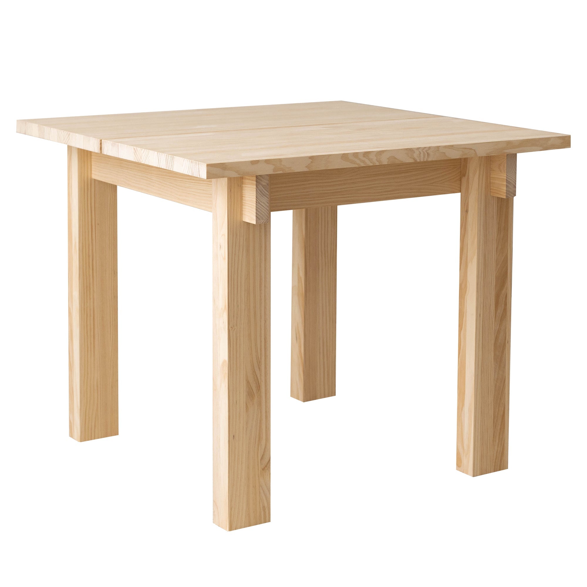 Naan Furniture Eettafel Pals - Natuurlijk ongelakt massief hout - 4 pe