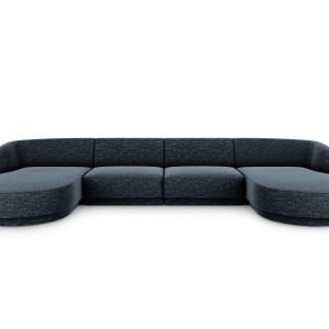 Micadoni Panoramische bank Miley 5-zits, chenille, koningsblauw – 156x Micadoni Panoramische bank Miley 5-zits, chenille, koningsblauw – 156x