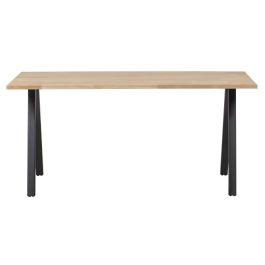 WOOOD Tablo Eettafel Hout Naturel met 2-Standen Poot – 160×90 cm