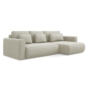LaMiaSofa hoekbank rechts Perugia – textuurstof – lichtbeige – 278×149 LaMiaSofa hoekbank rechts Perugia – textuurstof – lichtbeige – 278×149