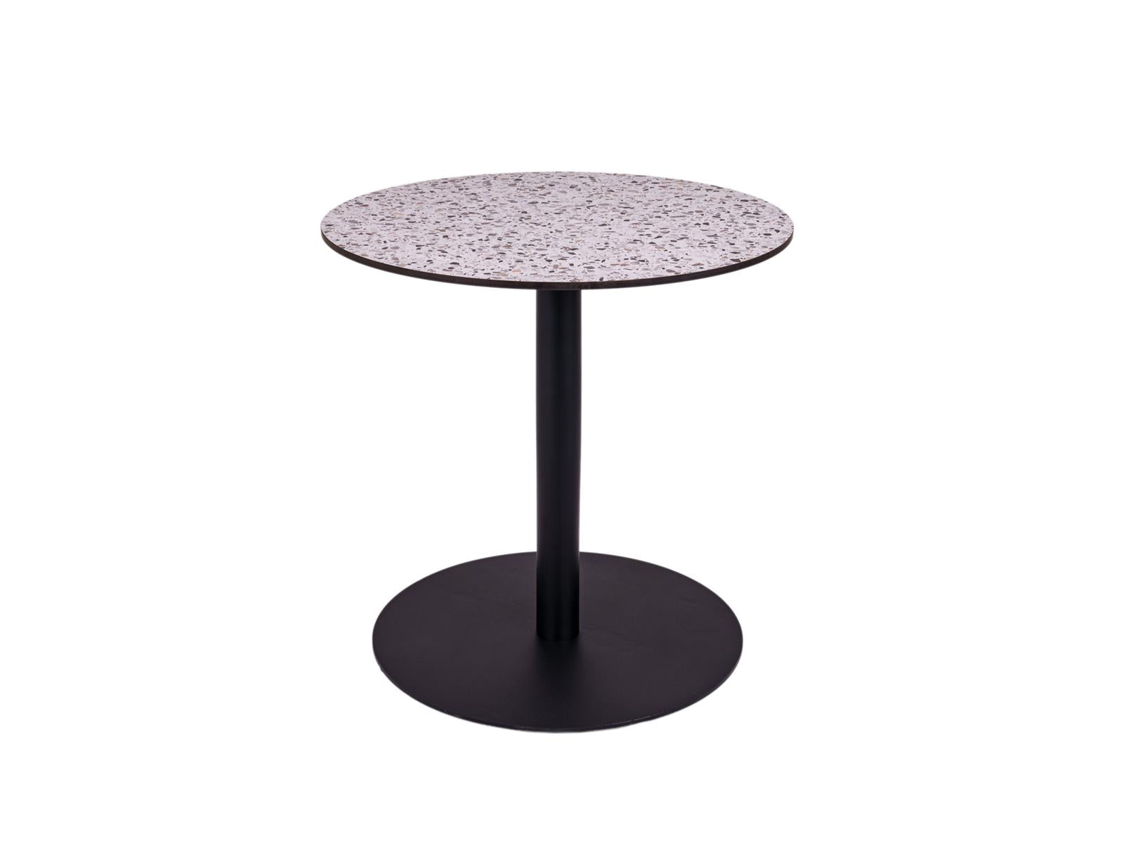 MaximaVida ronde HPL terrazzo eettafel Lucca 75 cm - zware 40 kg uitvo
