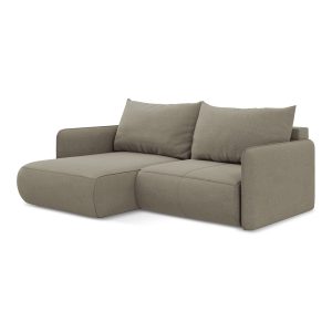 LaMiaSofa hoekbank links Palermo – textuurstof – donkerbeige – 207×148 LaMiaSofa hoekbank links Palermo – textuurstof – donkerbeige – 207×148