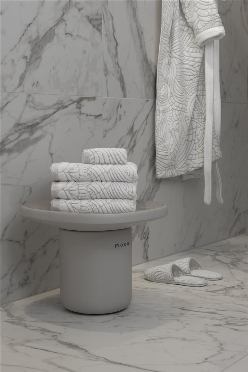 MOOOI Dodo Pavone - Douchehanddoek - Wit - 100x150 / 40x49 Inch cm