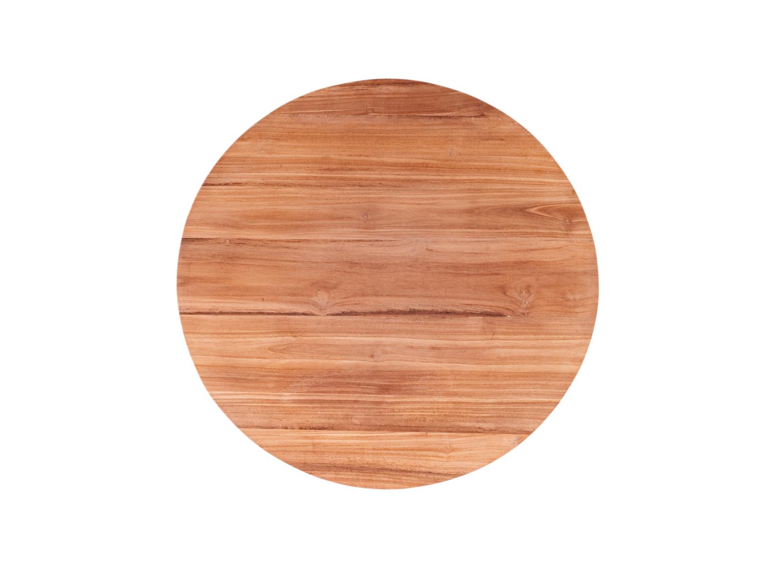 MaximaVida massief rond teakhouten tafelblad Java indoor 120 cm