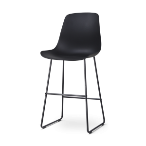 Nolon Nino-Pip Barkruk Zwart – Kunststof – Zwart Onderstel – 75 cm Nolon Nino-Pip Barkruk Zwart – Kunststof – Zwart Onderstel – 75 cm