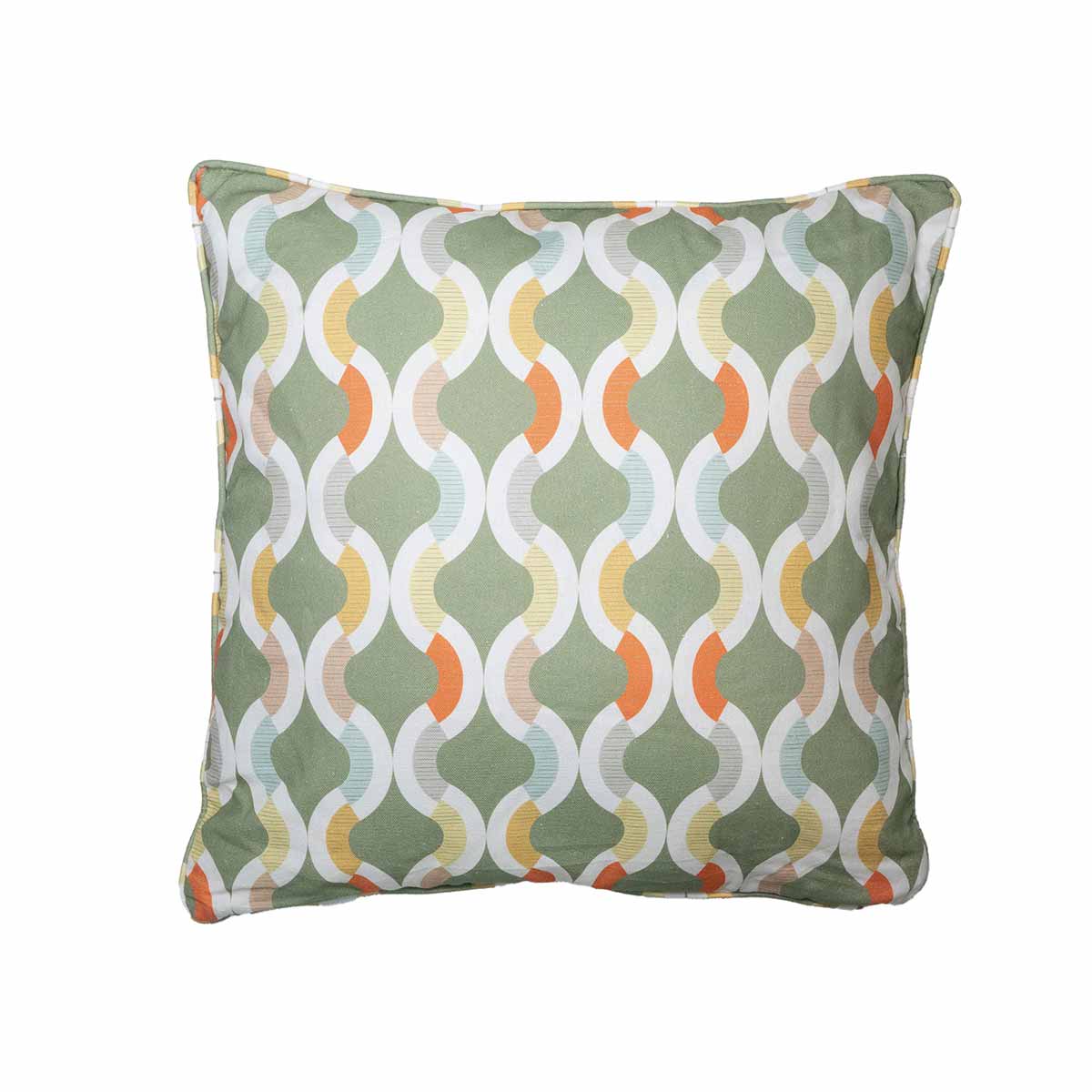Madison Sierkussen Outdoor+ Trivia green 50x50cm met paspel