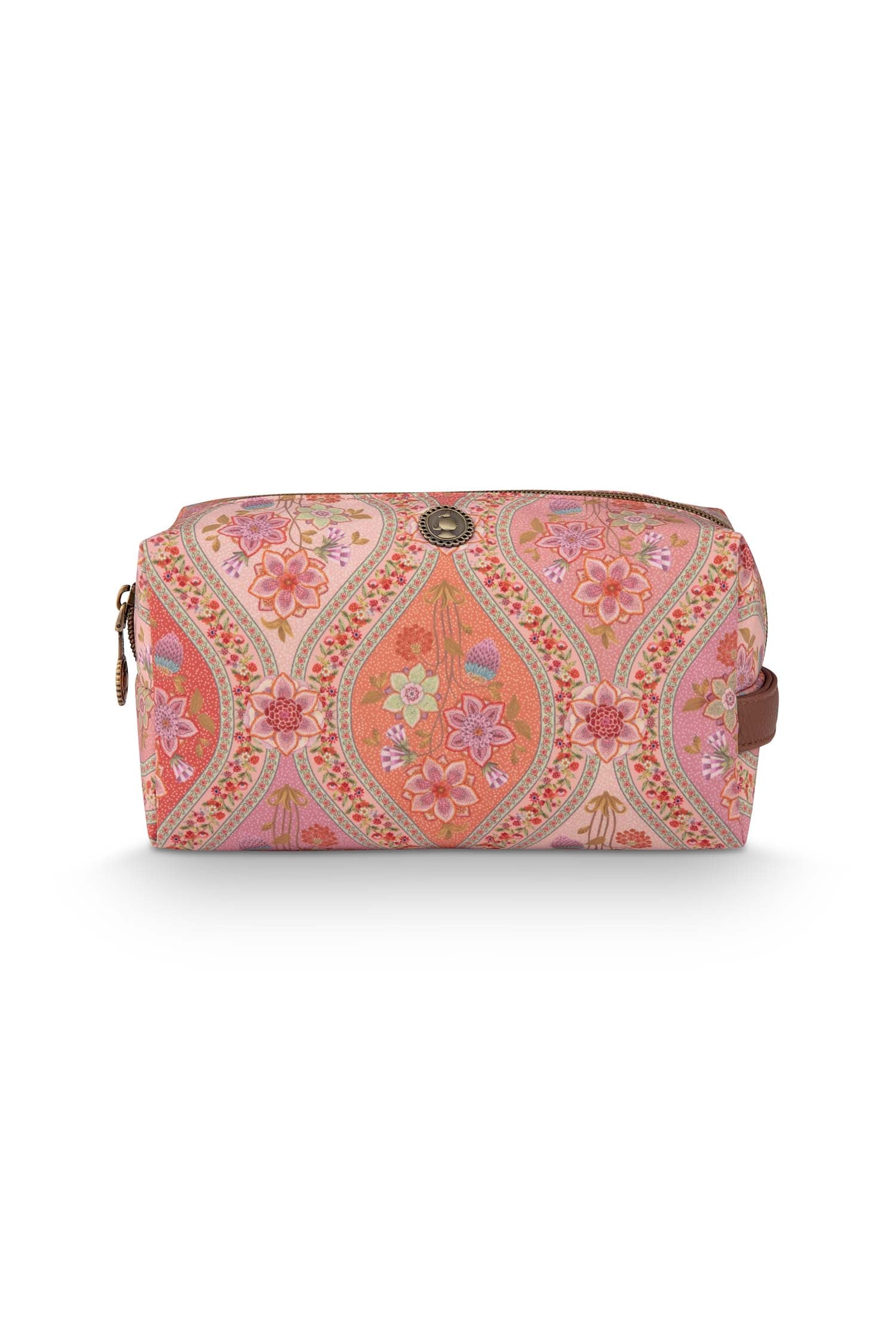 Pip Studio - Coco Make-up Tasje Dames - Ornamento - Oranje - 21.5x10x1