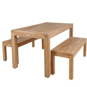 MaximaVida teak picknickset Java 150 cm – 3-delig MaximaVida teak picknickset Java 150 cm – 3-delig