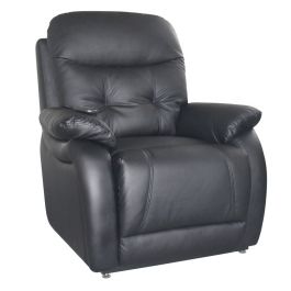 Relaxfauteuil Sta op stoel Bologna Zwart