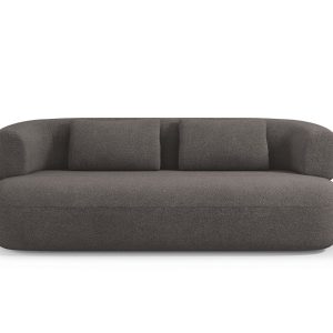 Micadoni Bank Jenny 3-zits, boucle, grijs – 90x178x73cm Micadoni Bank Jenny 3-zits, boucle, grijs – 90x178x73cm