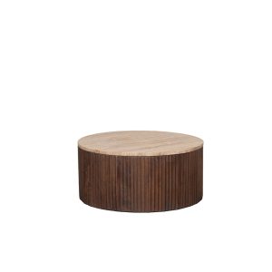 LABEL51 Salontafel Ribble – Travertin Hout – 50x50x30cm LABEL51 Salontafel Ribble – Travertin Hout – 50x50x30cm