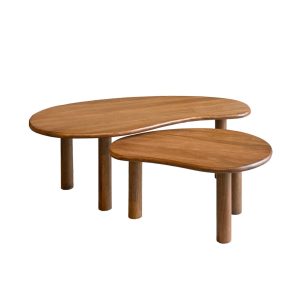 Livingfurn salontafel Nubi – set of 2 – mangohout Livingfurn salontafel Nubi – set of 2 – mangohout