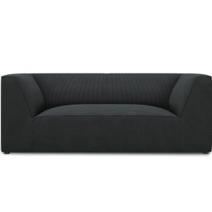 Micadoni Bank Ruby 2-zits, ribfluwelen, zwart – 93x174x69cm Micadoni Bank Ruby 2-zits, ribfluwelen, zwart – 93x174x69cm