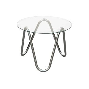 Leitmotiv bijzettafel Ventana Round – zilver – Ø50cm Leitmotiv bijzettafel Ventana Round – zilver – Ø50cm