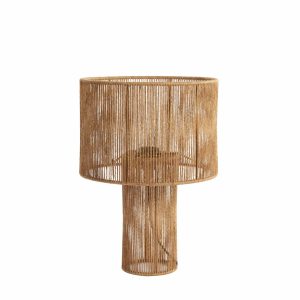 Light & Living tafellamp Lavatera – bruin – Ø30cm Light & Living tafellamp Lavatera – bruin – Ø30cm