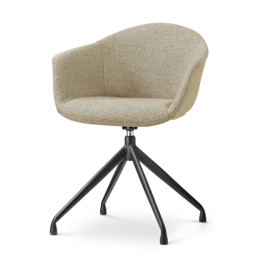 Nolon Nola-Otis Draaibare Eetkamerstoel Taupe Melange – Zwart Onderste Nolon Nola-Otis Draaibare Eetkamerstoel Taupe Melange – Zwart Onderste