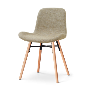 Nolon Nena-Fé Eetkamerstoel Taupe Melange – Houten Onderstel Nolon Nena-Fé Eetkamerstoel Taupe Melange – Houten Onderstel
