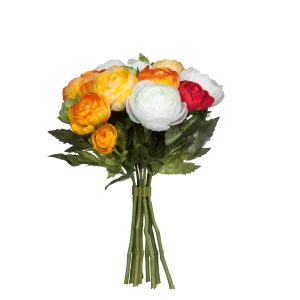 Mica Decorations Ranonkels Kunstbloemen Boeket – H22 x Ø19 cm – Oranje Mica Decorations Ranonkels Kunstbloemen Boeket – H22 x Ø19 cm – Oranje