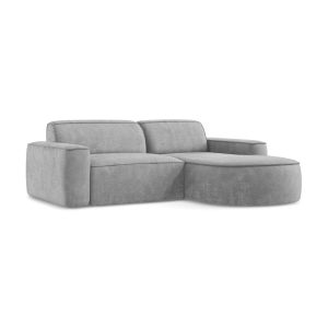 LaMiaSofa hoekbank rechts Melissa – chenille stof – lichtgrijs – 224×1 LaMiaSofa hoekbank rechts Melissa – chenille stof – lichtgrijs – 224×1