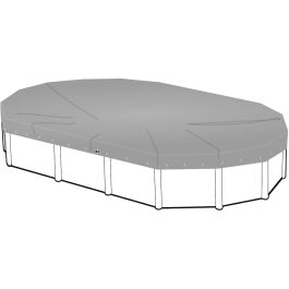 Afdekzeil voor ovaal zwembad 500 x 300cm (zeilmaat 560 x 360)