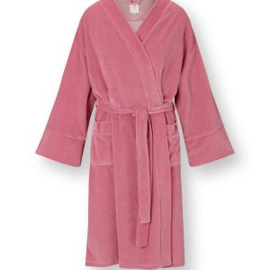 Pip Studio – Naomi Kimono Dames – Velvet – Roze – XXL Pip Studio – Naomi Kimono Dames – Velvet – Roze – XXL