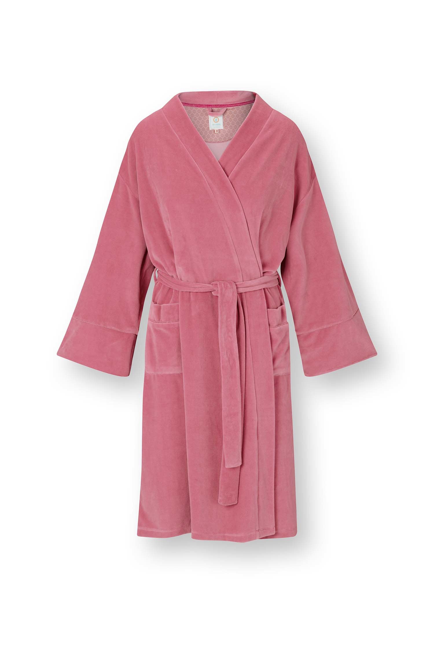 Pip Studio - Naomi Kimono Dames - Velvet - Roze - XS