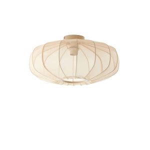 Light & Living plafonnière Plumalia – bruin – Ø50cm Light & Living plafonnière Plumalia – bruin – Ø50cm
