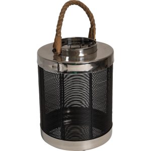 Lesli Living lantaarn Silva – zwart – Ø20x27cm Lesli Living lantaarn Silva – zwart – Ø20x27cm