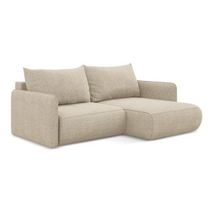 LaMiaSofa hoekbank rechts Palermo – chenille stof – donkerbeige – 207x LaMiaSofa hoekbank rechts Palermo – chenille stof – donkerbeige – 207x