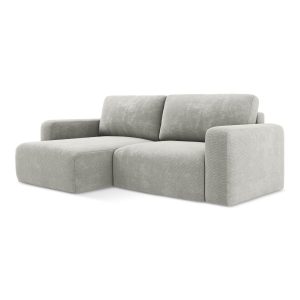 LaMiaSofa hoekbank links Ostia – chenille stof – lichtgrijs – 244x149x LaMiaSofa hoekbank links Ostia – chenille stof – lichtgrijs – 244x149x