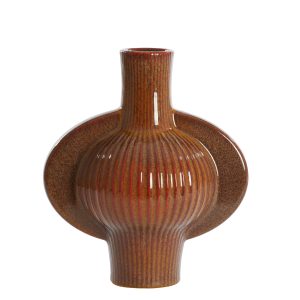 Light & Living vaas MELNIK – 27.5×18.5x31cm – bruin Light & Living vaas MELNIK – 27.5×18.5x31cm – bruin