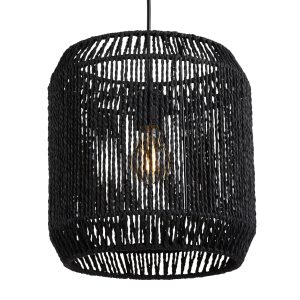 Lighto – Hanglamp Rotan Zwart Ø28 cm – Glide Lighto – Hanglamp Rotan Zwart Ø28 cm – Glide